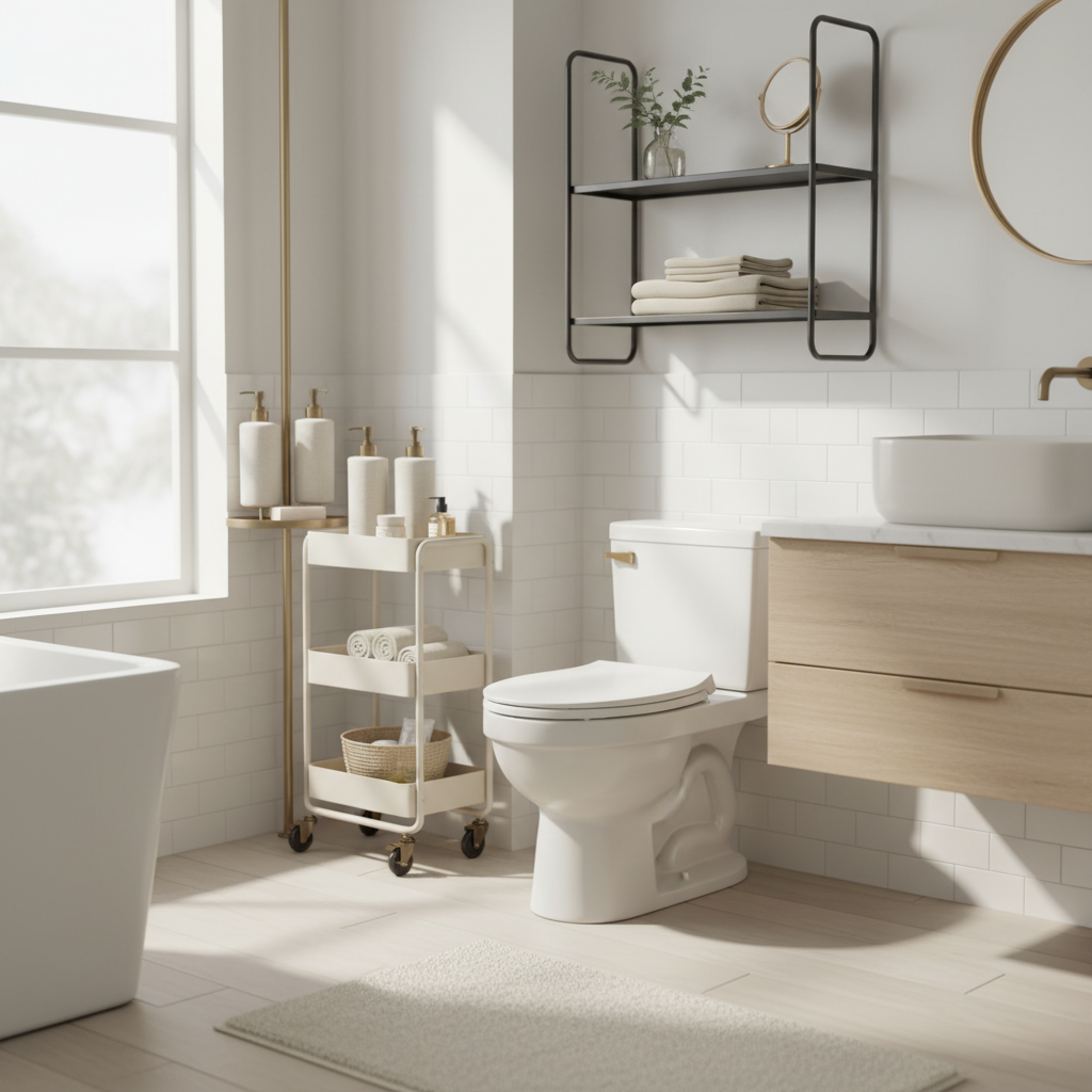 Best No-Drill Bathroom Organizers for Renters 2026